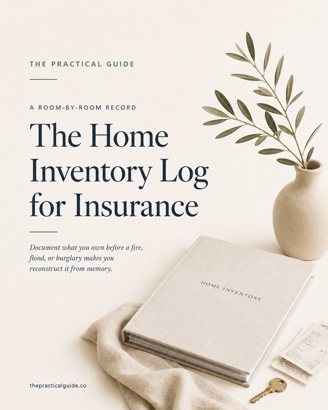 The Home Inventory Log for Insurance